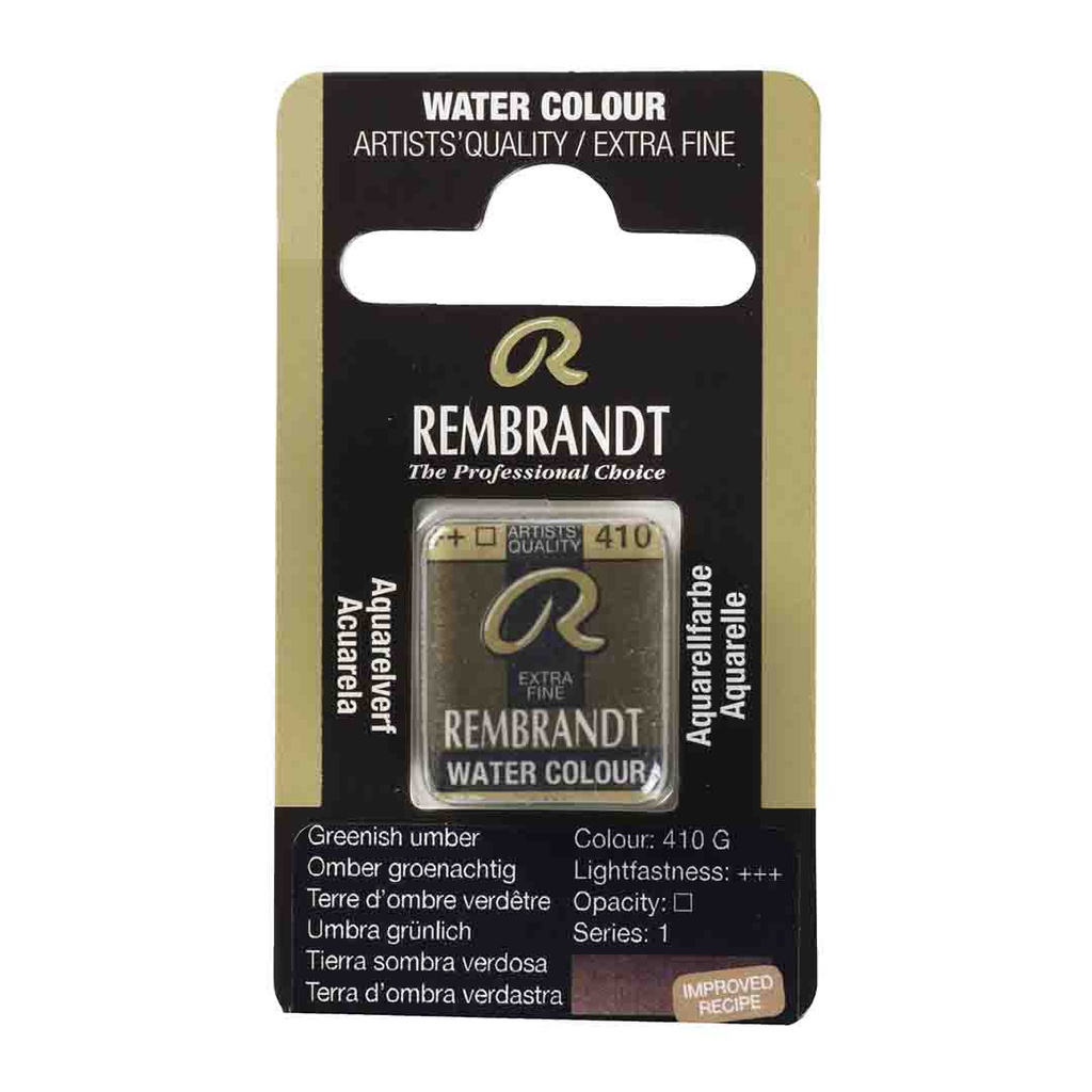 Rembrandt water color   pan  GREENISH UMBER