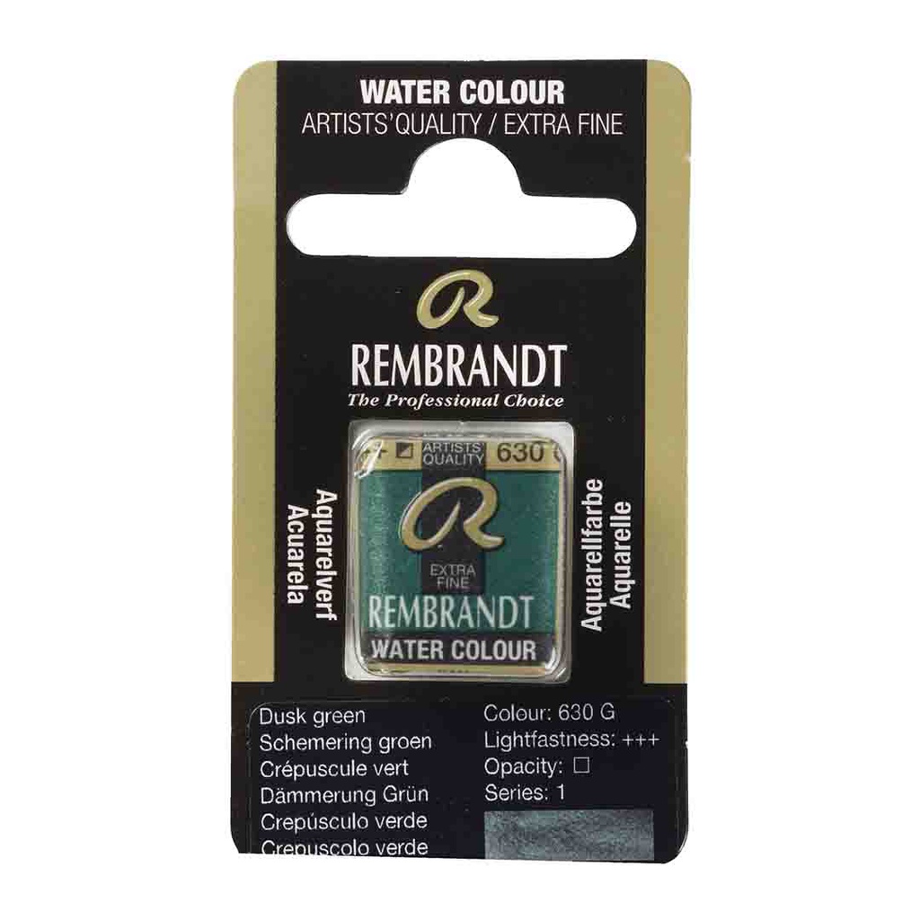 Rembrandt water color   pan  DUSK GREEN