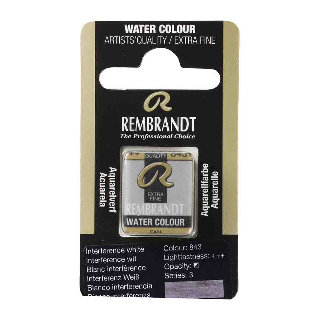 Rembrandt water color   pan  INTERFERENCE WHITE
