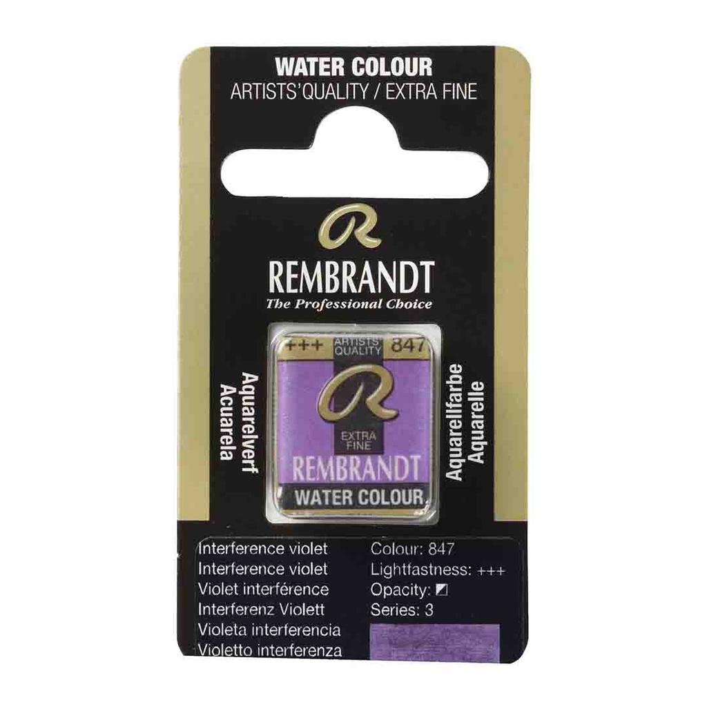 Rembrandt water color   pan  INTERFERENCE VIOLET