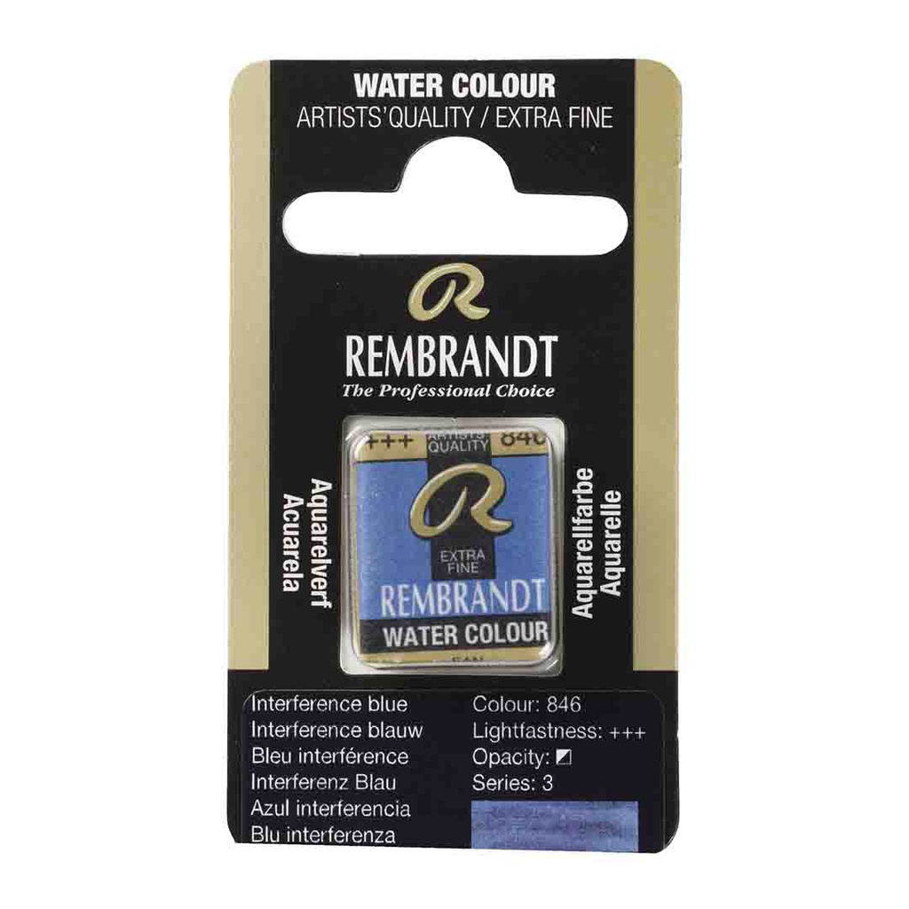 Rembrandt water color   pan  INTERFERENCE BLUE
