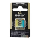 Rembrandt water color   pan  BLUE GREEN GOLD