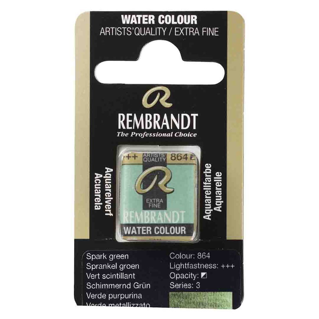 Rembrandt water color   pan  SPARKLE GREEN