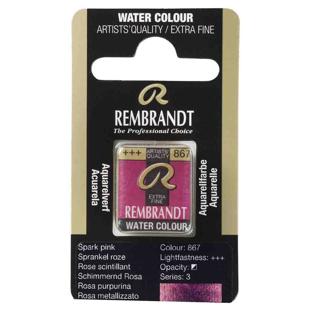 Rembrandt water color   pan  SPARKLE PINK