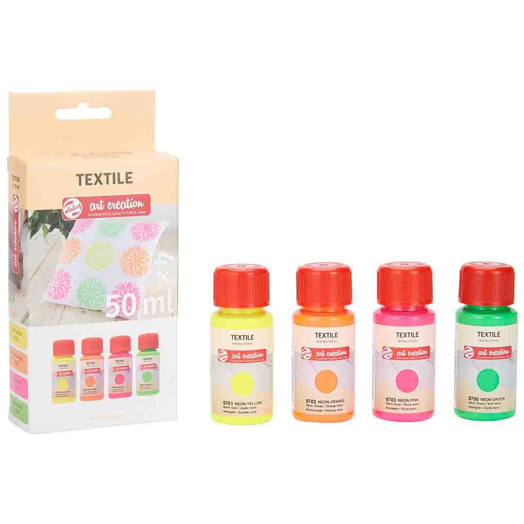 Art Creation textile set 4X50ML NEON