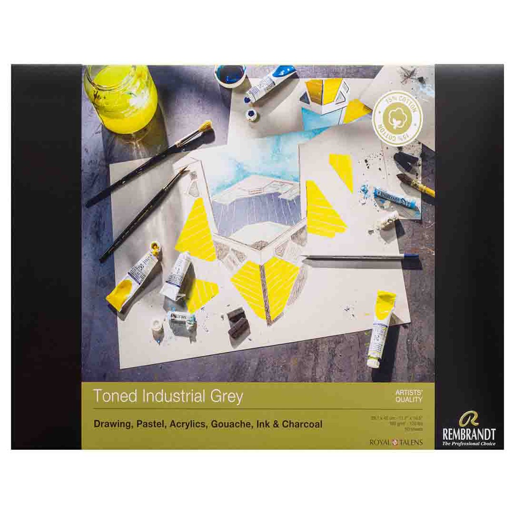 كراسة رسم من رامبرانت لجميع الالوان Grey A3, 180g, 50 pages, FSC MIX