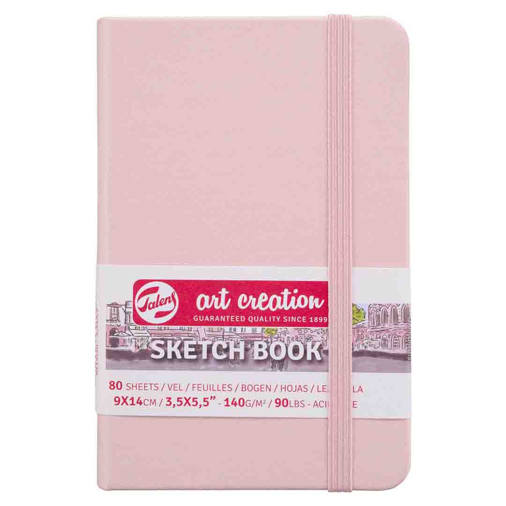 Art Creation sketch book black P.PINK 9X14 140G 