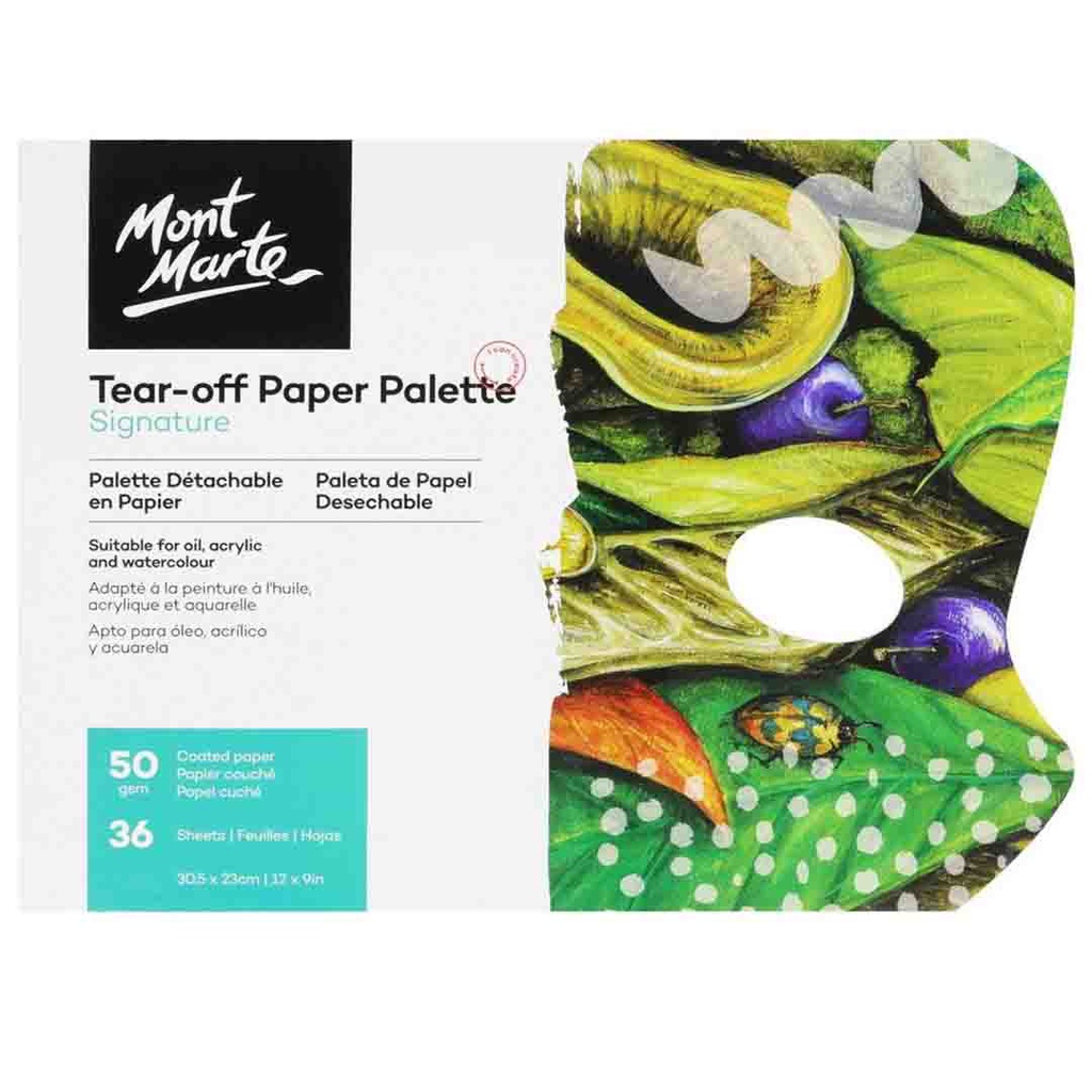 Mont Marte Tear off Paint Palette 36 Pages‏