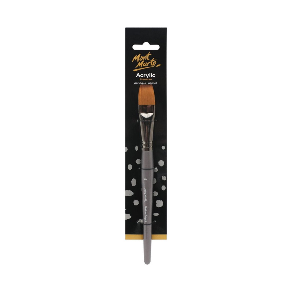 Mont Marte  Artist Brush Premium Taklon Bright Short 24