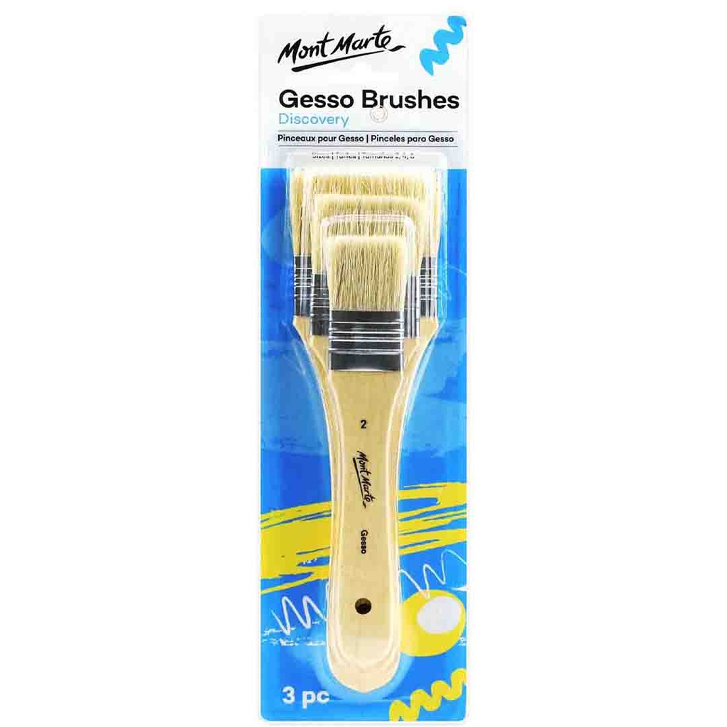 Mont Marte Gesso Brushes Sizes 2/4/6
