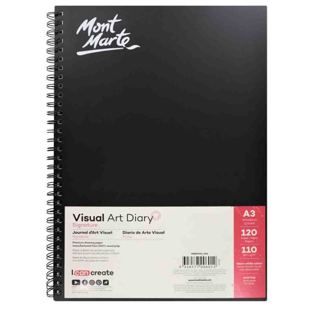 Mont Marte Visual Art Diary A3 120 Page‏