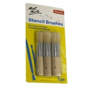 Mont Marte Silver Series Stencil Brushes 3 Pack‏