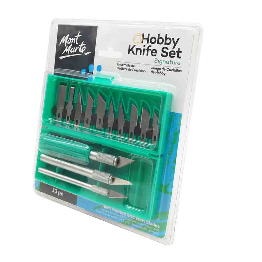 Mont Marte Hobby Knife Set SK5 Blades 13pce