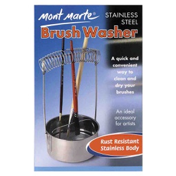 [MAXX0007] Mont Marte Brush Washer Stainless Steel, 1Pc‏