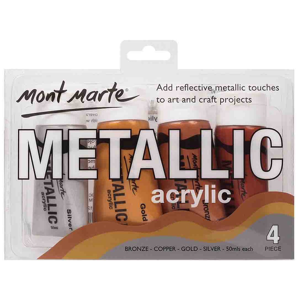 ont Marte Metallic Acrylic Intro Set 8pc X 18ml‏M