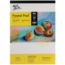 Mont Marte Pastel Pad acid free 4 colors 180gsm A4