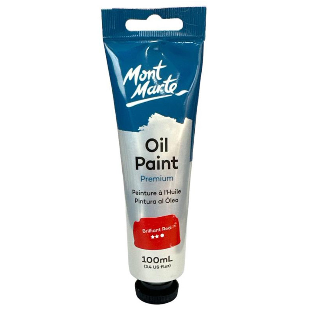 Mont Marte Oil color 100ML - Brilliant Red