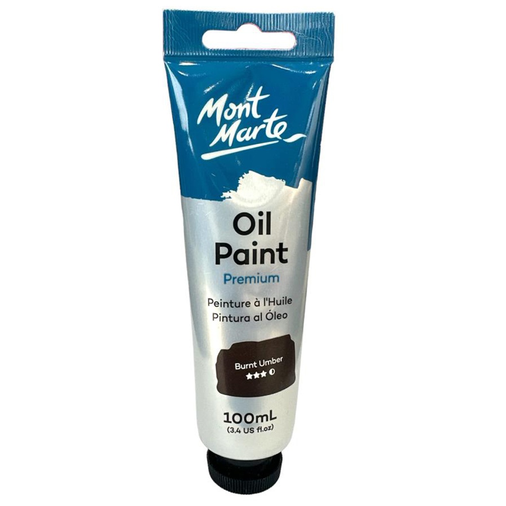 Mont Marte Oil color 100ML - Burnt Umber