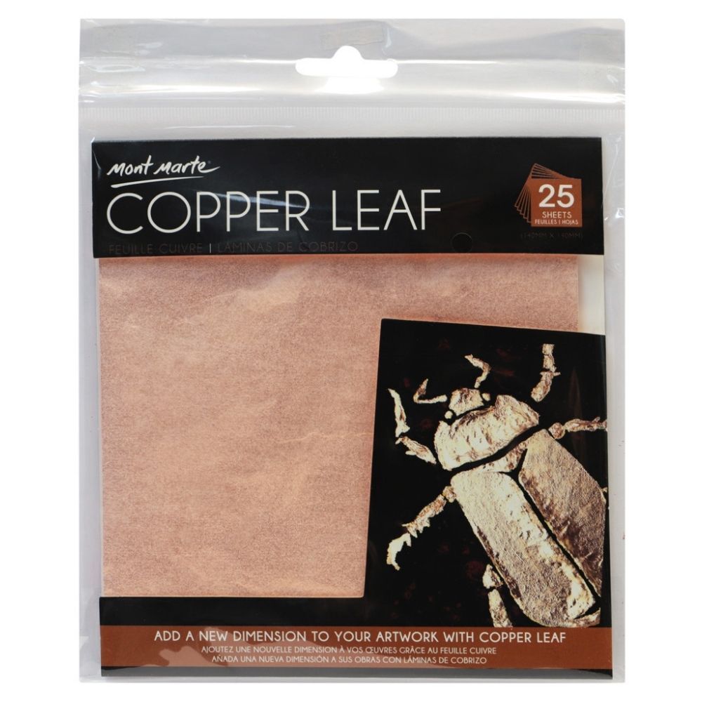 Mont Marte Imitation Gold Leaf 14x14cm 25 Sheets