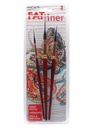 Mont Marte Fat Liner Brush  Set Taklon/Squirrel  16/10/6