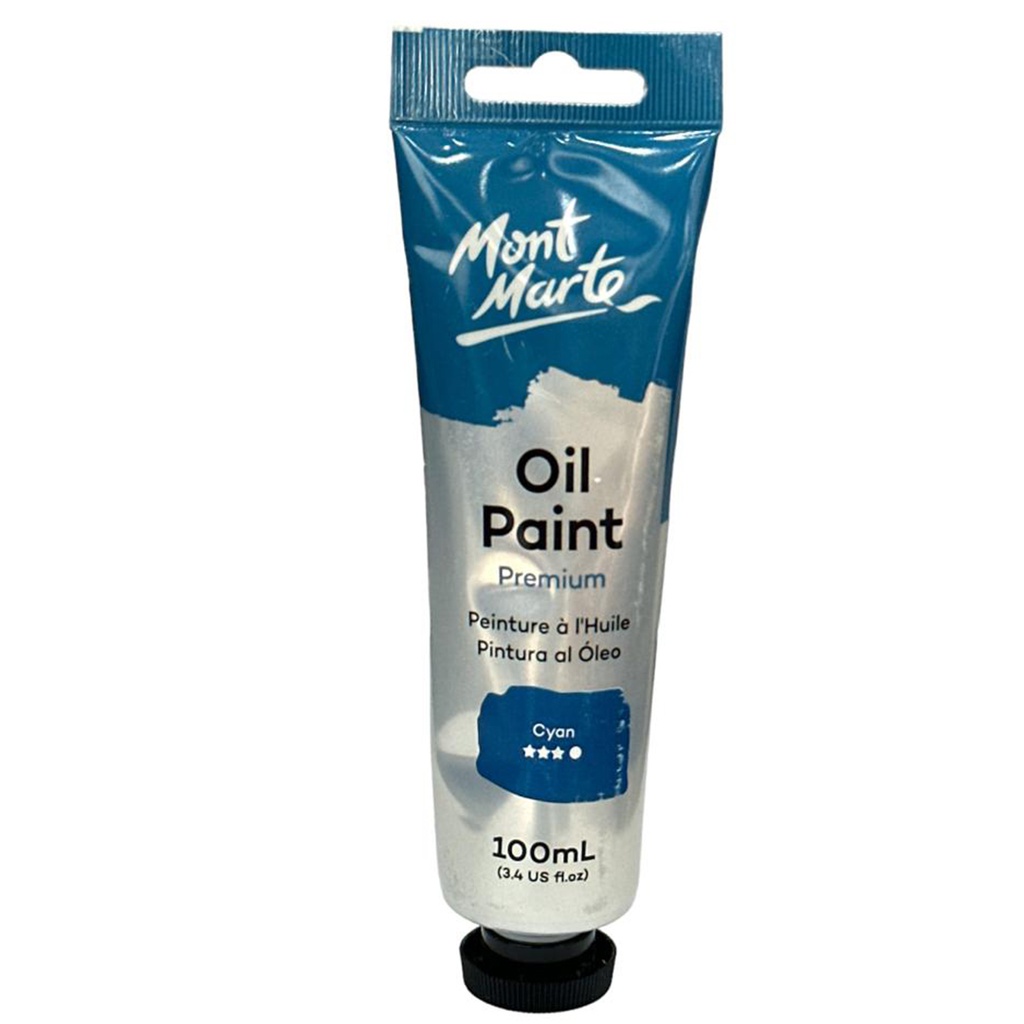 Mont Marte Oil color 100ML  - Cyan Blue