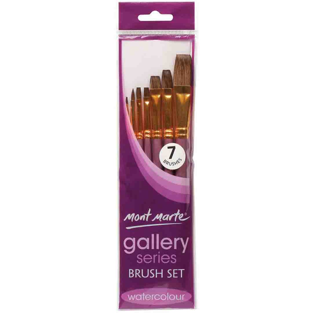 Mont Marte Gallery Series Brush Set Watercolour 7pc