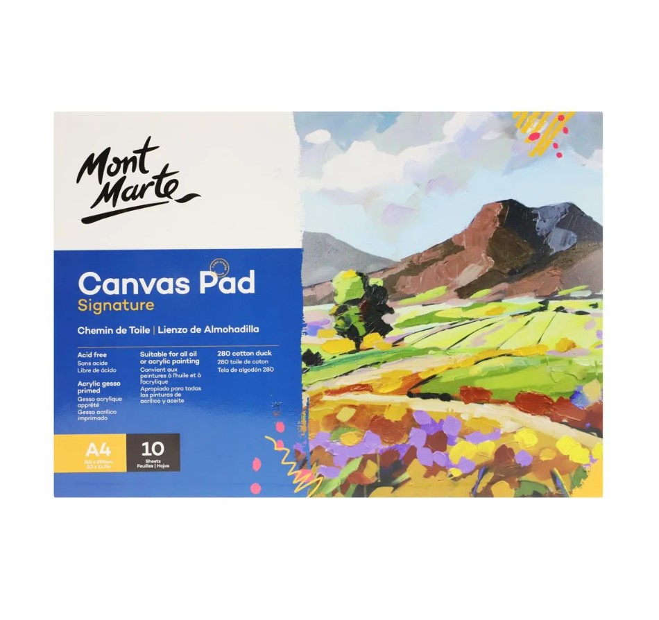 Mont Marte CANVAS PAD 10 SHEET - A4