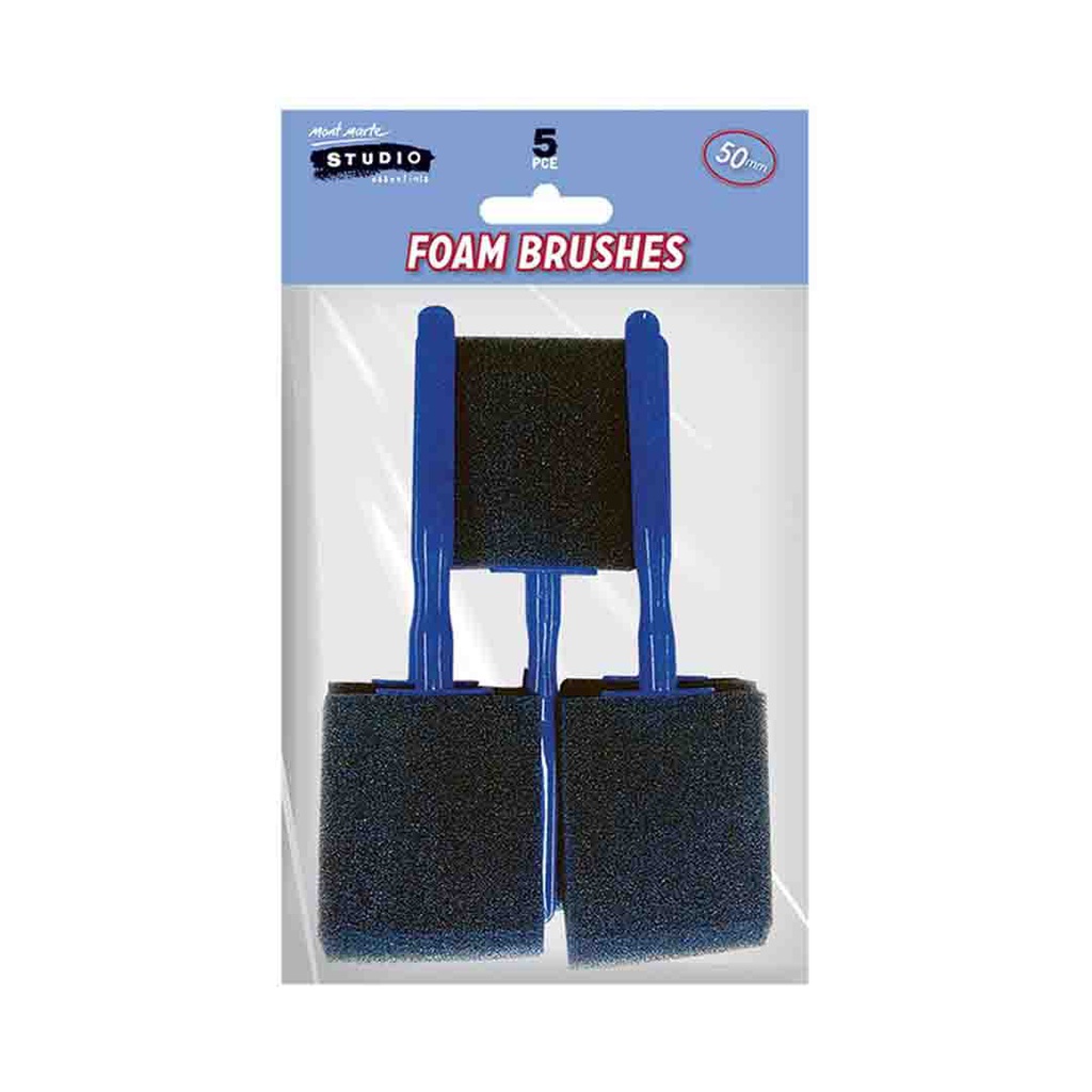 Mont Marte Foam Hobby Brush 50Mont Marte 5pc Poly Bag