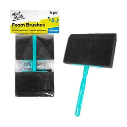 [MACR0024] MM Foam Hobby Brush 100mm 4pc Poly Bag