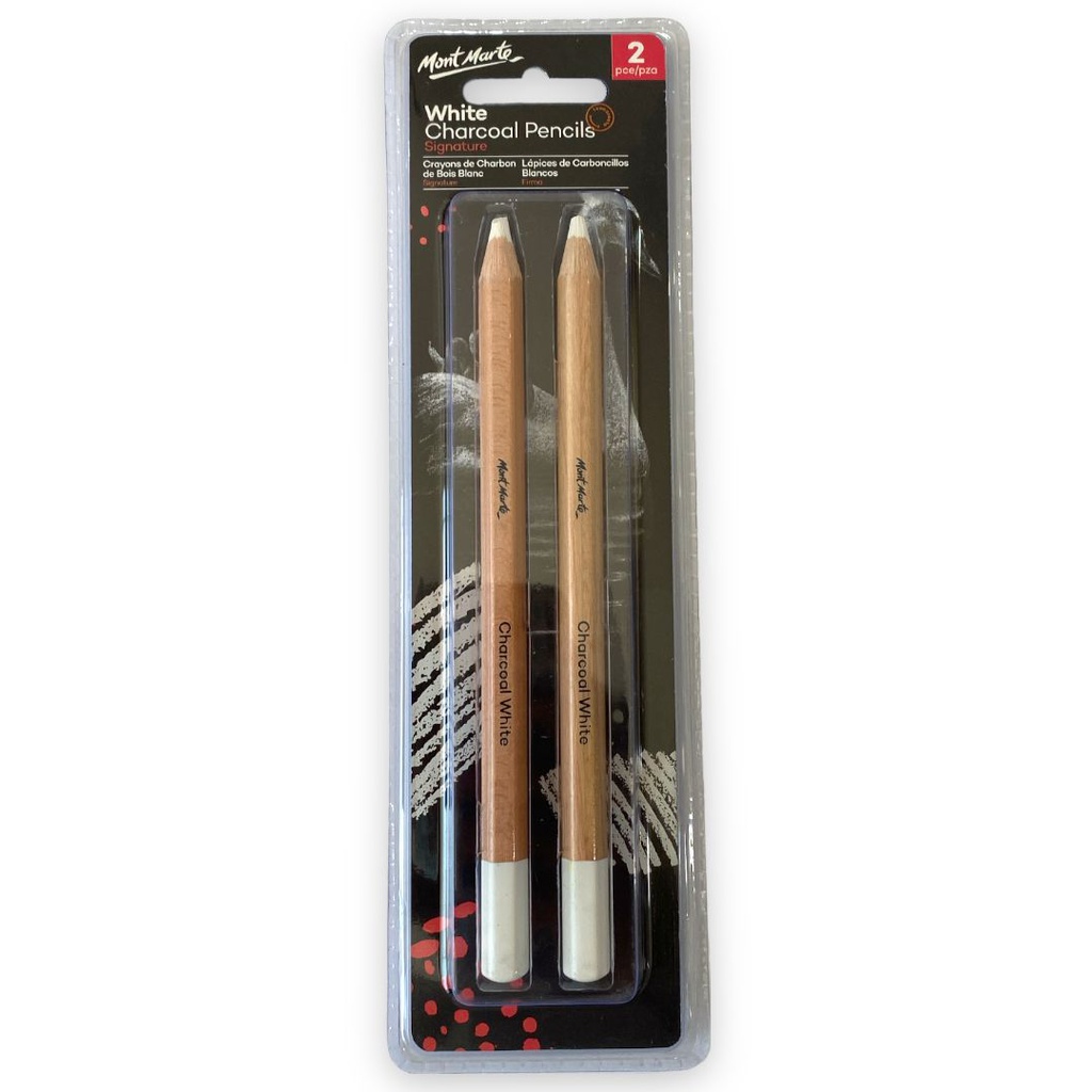 Mont Marte Signature White Charcoal Pencils 2pcs‏