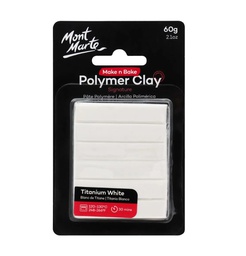 Mont Marte Make N Bake Polymer Clay 60g Titanium White‏ 
