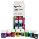 Mont Marte Fabric Paint Set 8 colors x 20ml Tubs