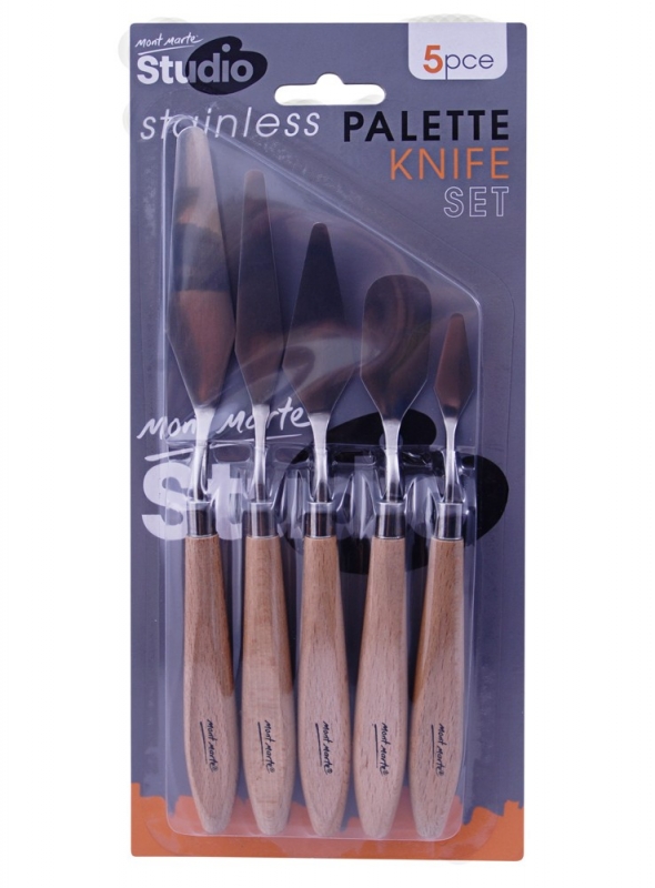 Mont Marte Studio Palette Knife Set 5pc - Stainless