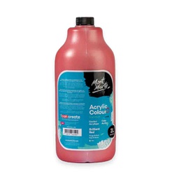 [MSH-2210-V03-2L] الوان اكريلك مونت مارت العبوة الاقتصادية للمساحات الكبيرة والمدارس 2 لتر Brilliant Red‏