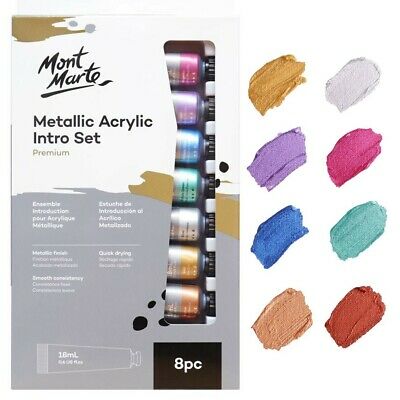 Mont Marte Metallic acrylic colors 8col