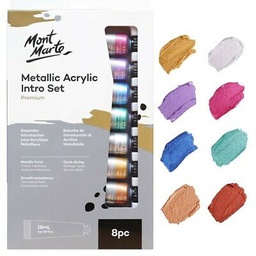 [PMMT8181] Mont Marte Metallic acrylic colors 8col