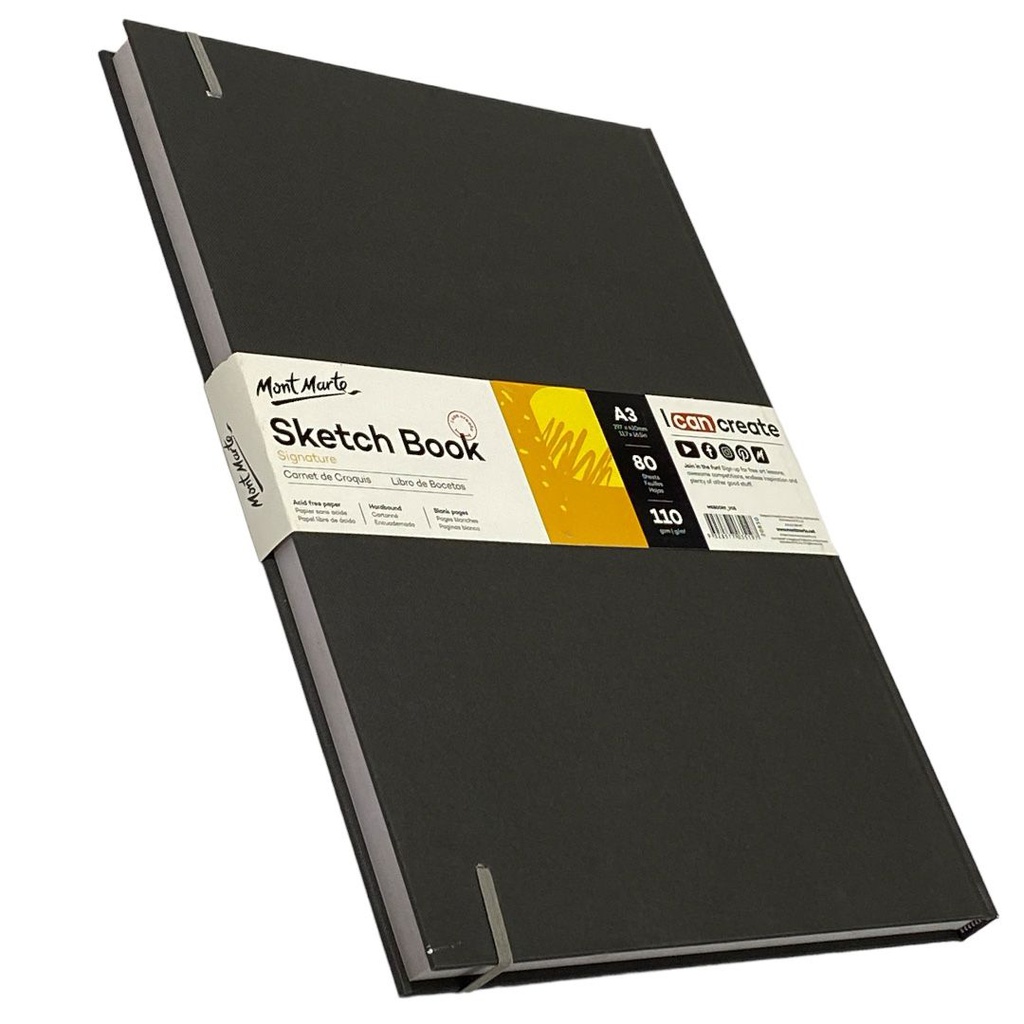 Mont Marte Hardbound Sketch Book 110gsm A3