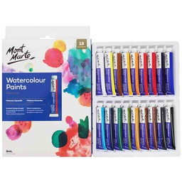 Mont Marte Premium Watercolor Paints Set 18pce x 8ml‏