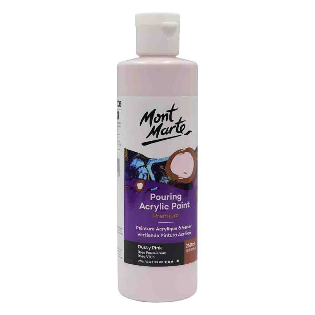 Mont Marte Pouring Acrylic 240ml - Dusty Pink