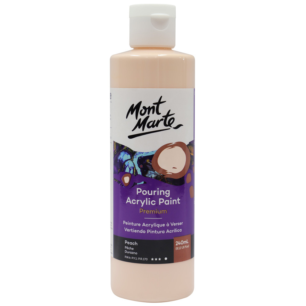 Mont Marte Pouring Acrylic 240ml - Peach