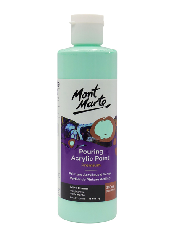 Mont Marte Pouring Acrylic 240ml - Mint Green
