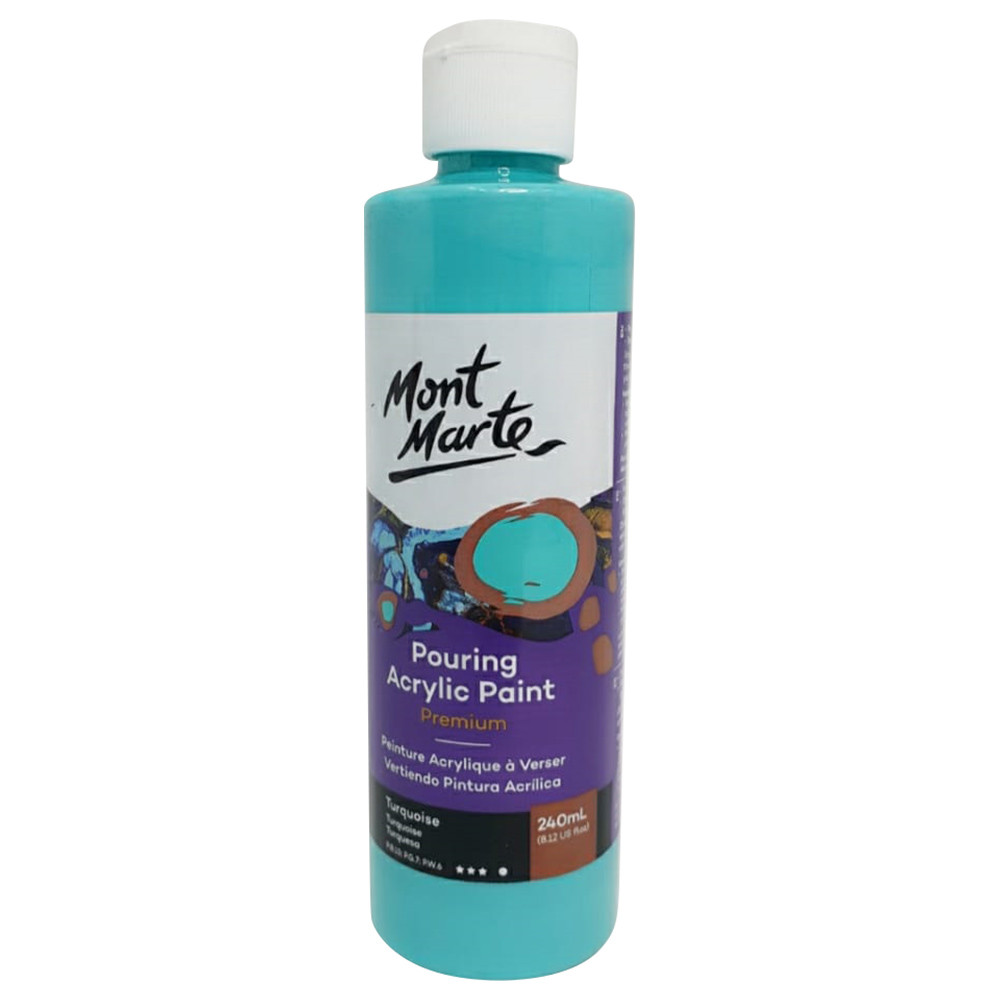 Mont Marte Pouring Acrylic 240ml - Turquoise