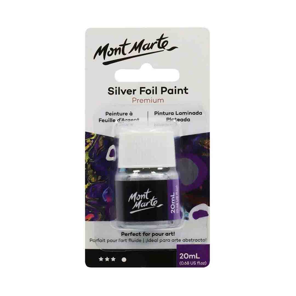 Mont Marte Silver Foil Paint 20ml