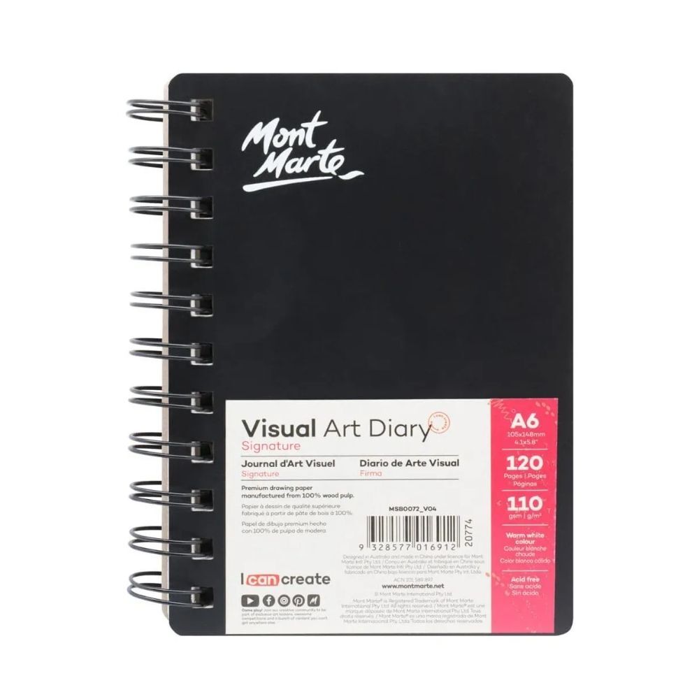 Mont Marte Visual Art Diary A6 120page