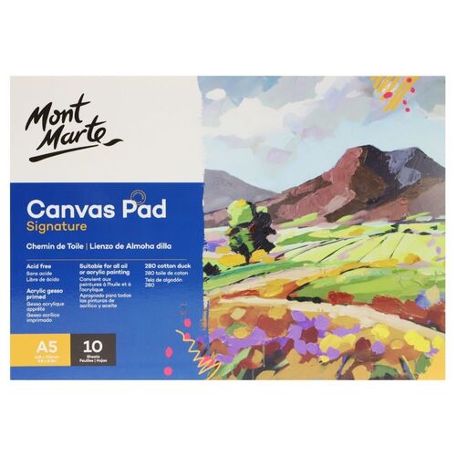 Mont Marte Canvas Pad 10 Sheet A5