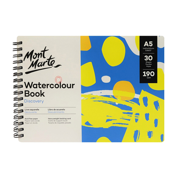 Mont Marte Watercolor Book 190gsm A5