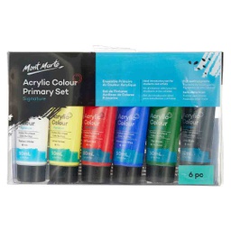 [MSCH6501] Mont Marte Acrylic color Paint Set 6pc x 50ml