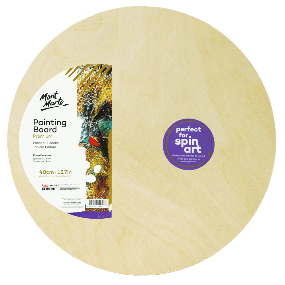 Mont Marte Painting Board Round 40cm