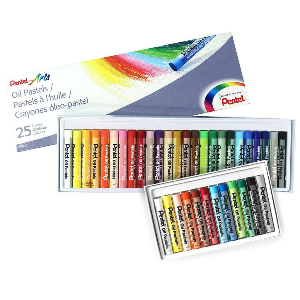 الوان باستيل زيتية بنتل 25لون Pentel