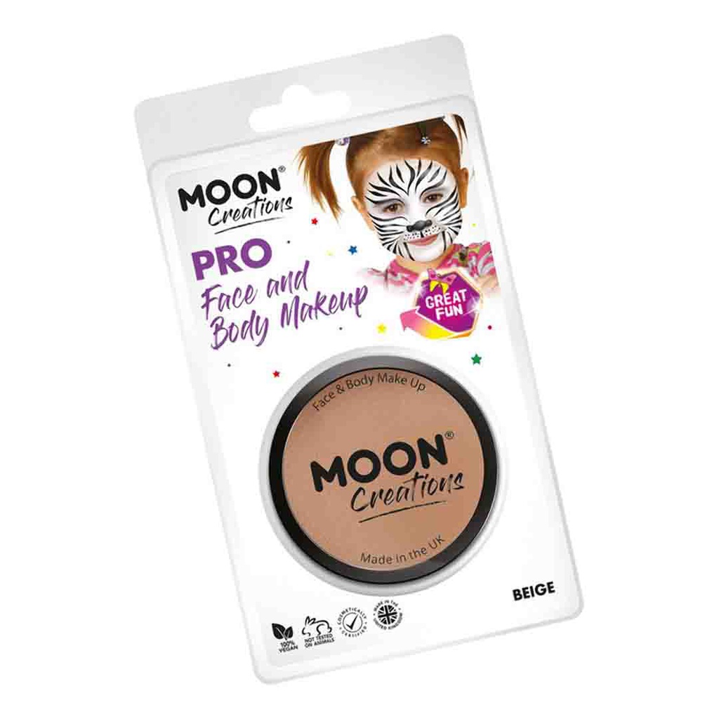 Pro Face Paint Cake Pots -  Beige  ( Clamshell) 